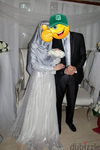 فستان راقي جدا تصميم وتنفيذ خلود سليمان Elegant Engagement dress