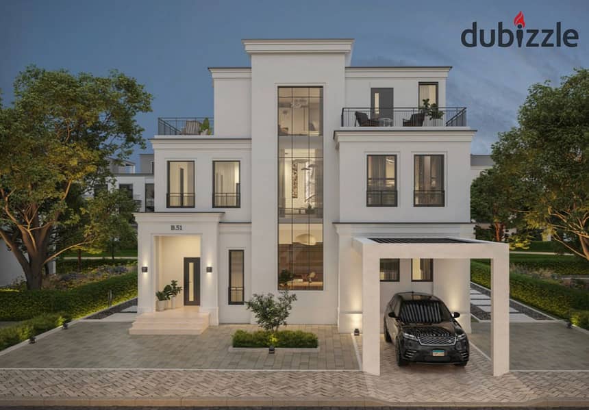 Live in a villa with a landscape view, in installments over 9 years, in a prime location in Sheikh Zayed, from NAIA West, next to SODIC 11