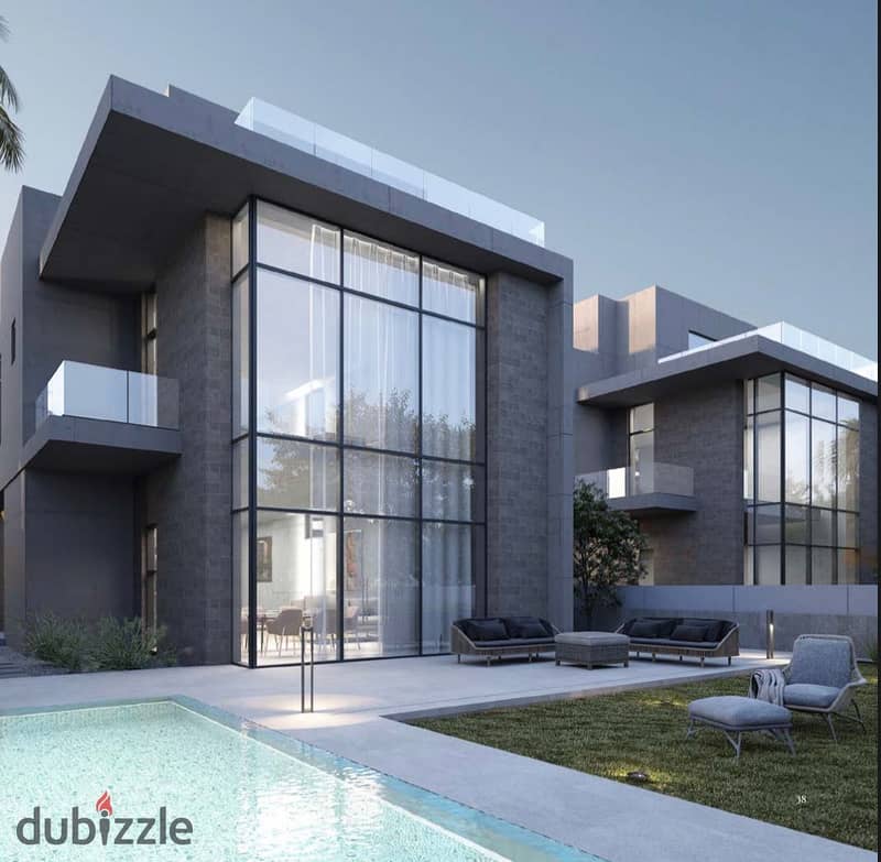 Live in a villa with a private swimming pool in Sheikh Zayed at a very special price and in installments over the longest period without interest in V 5