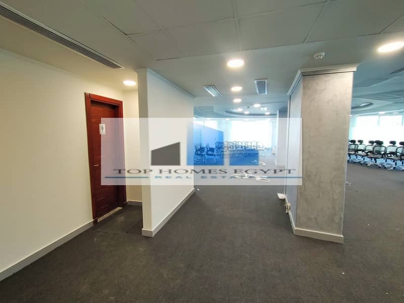 Office space for rent 400 sqm fully finished with ACs in Second Sector - South 90th 10