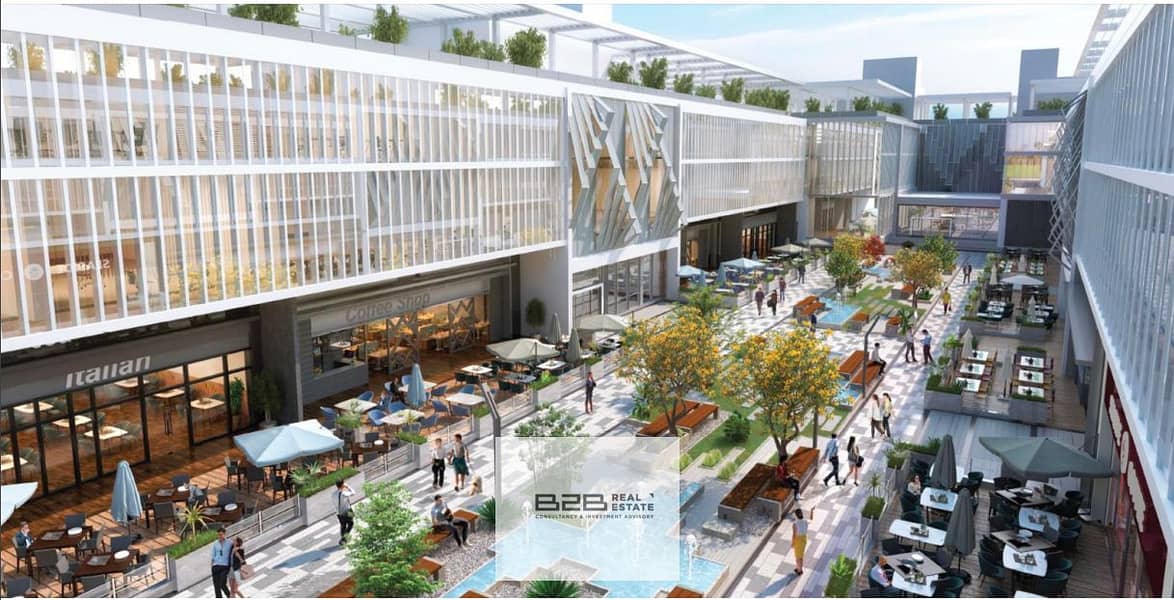 عياده  للبيع في ويست اليفن بموقع متميز في مدينه 6 اكتوبر بمساحه 87 متر West Eleven Mall 3