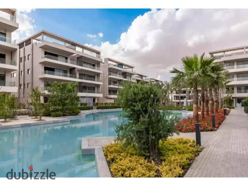 شقة بجاردن وحمام سباحة  موقع متميز للبيع في ليك فيو ريزيدنس  - Lake View Residence - التجمع الخامس 1