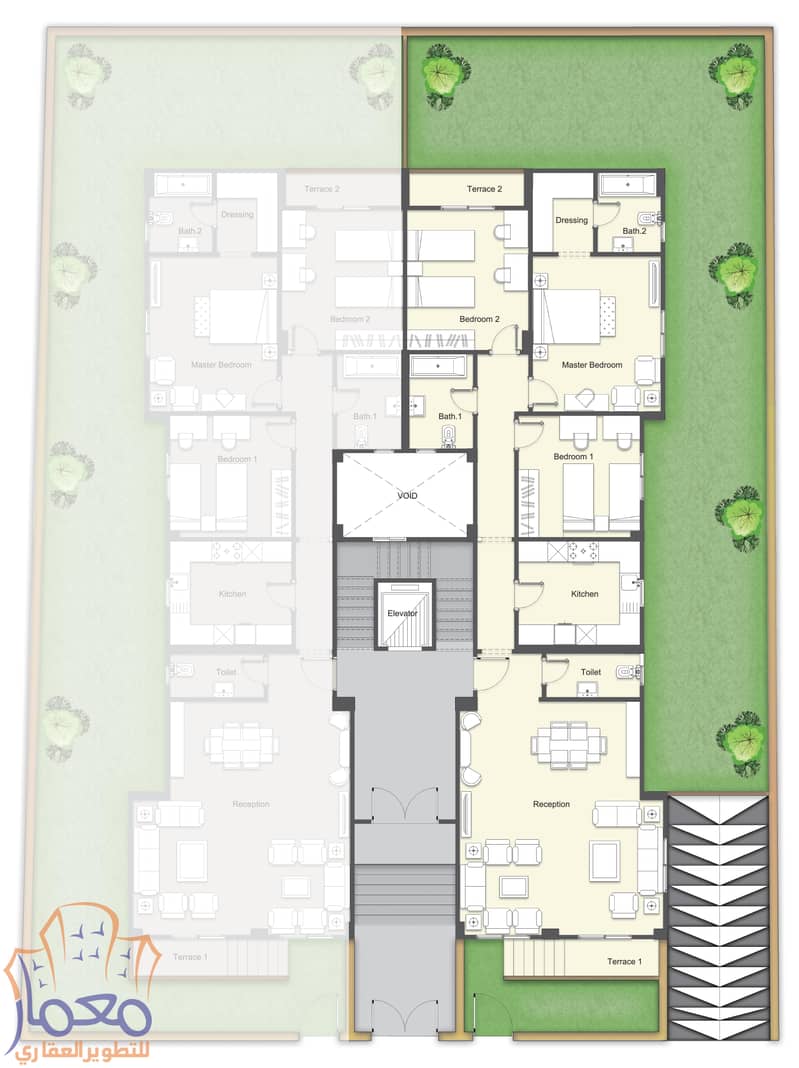 beit al watan new cairo شقة للبيع 195 متر استلام فوري بمقدم وتسهيلات في الحي الرابع بيت الوطن التجمع الخامس 4