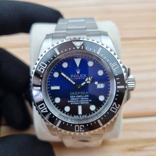 Rolex deep sea bleu dweller used v g condition mirror 0riginal 6