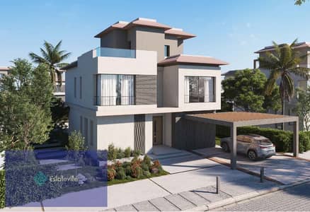 With only 5% down payment, a 7-room villa for sale in installments over 10 years in Badya Palm Hills Compound in October Badya