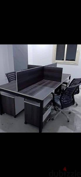 خليات عمل ورك استشين مكاتب موظفين خشب اسباني work station 7