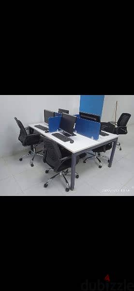 خليات عمل ورك استشين مكاتب موظفين خشب اسباني work station 8