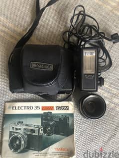 Vintage Yashica Electro 35 GSN/GTN Camera with Accessories – Excellent