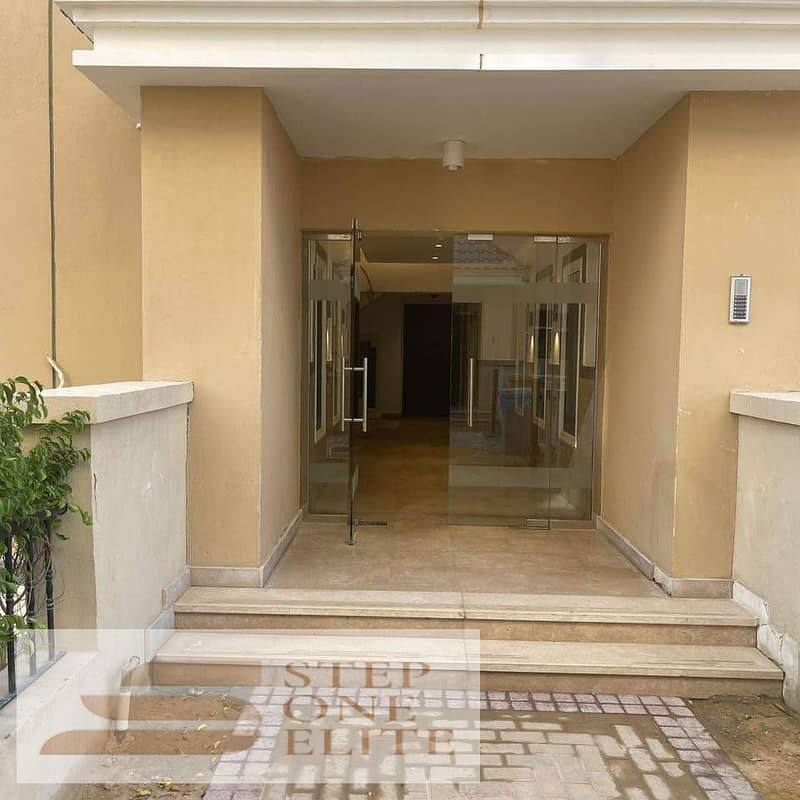 Apartment for sale, 130 square meters + private garden, in Sarai directly next to Madinaty, interest-free installments 1