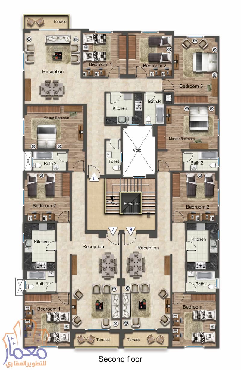 apartment for sale 161m ready second district beit al watan new cairo 4