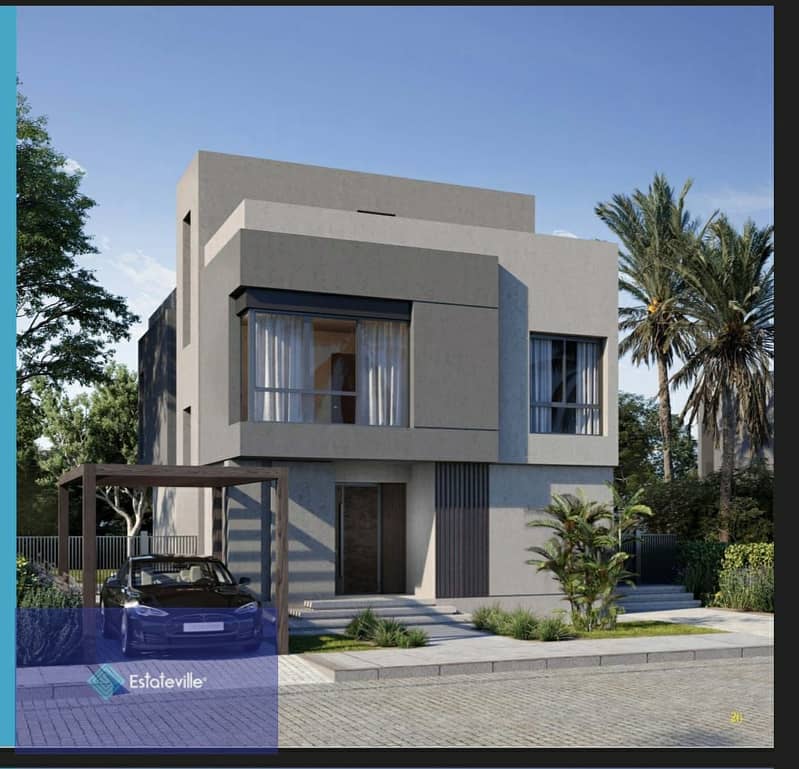 Independent villa 300 meters net with Hassan Allam in Mostakbal City with a down payment of 1,934,000 and payment over 8 years 1