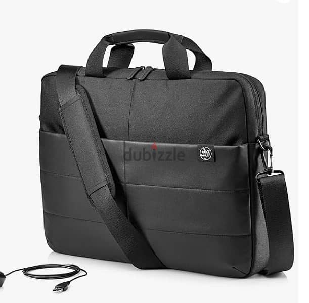 HP black bag for laptop شنطة اتش بى اسود كلاسيك للابتوب 0