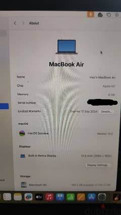 MacBook air 2020 M1 13 inch space gray