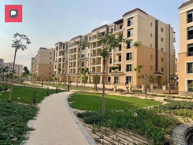 Duplex apartment with garden for sale in Sarai Compound in New Cairo, next to Madinaty and Mostakbal City, and at the entrance to  New Capital 13