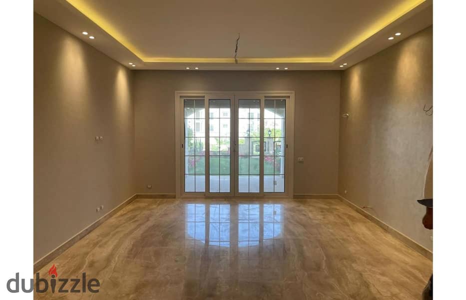 Apartment 188m garden semi furnished for rent in regents park new cairo 0