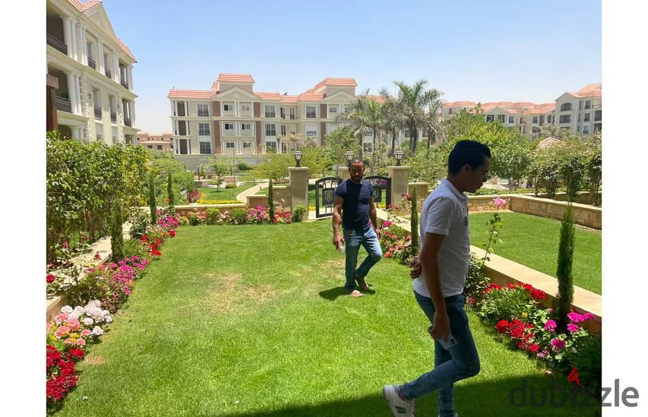 Apartment 188m garden semi furnished for rent in regents park new cairo 5