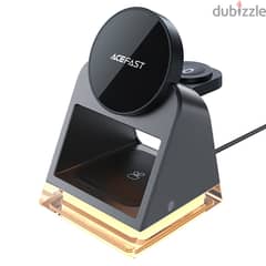 شاحن ماجنيتك - Wireless Charger Desktop Holder ACEFAST E17 3-in-1