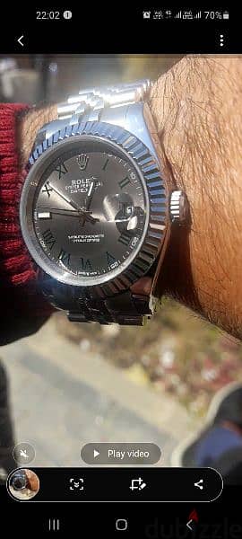 Rolex date just silver mirror original 
sapphire crystal 1