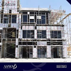 Immediate receipt of a commercial store for sale in El Shorouk, directly in front of the French University  Near Chillout Mall Arena by Aswaaq Company