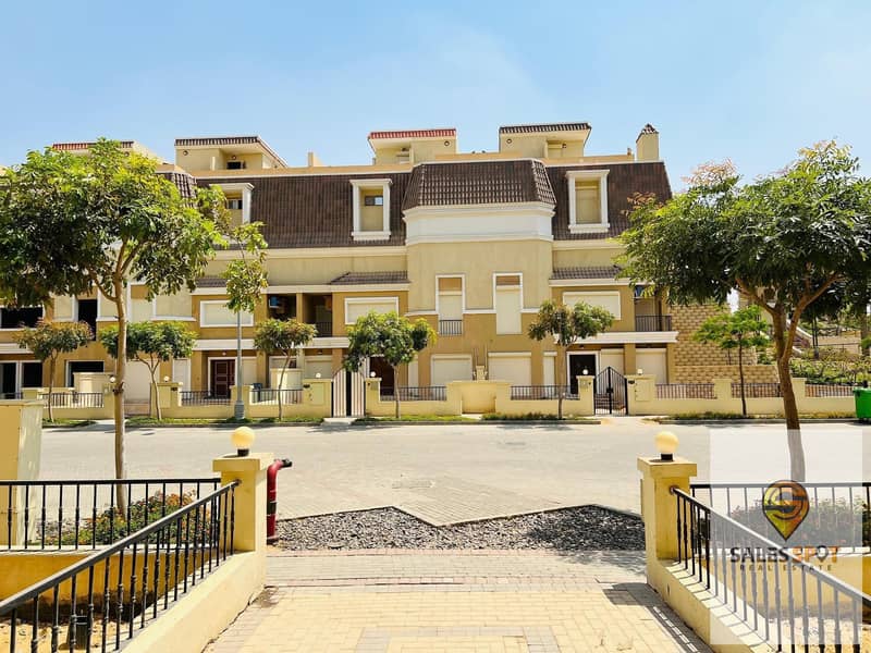  With a 5% down payment, a 212 sqm villa + private garden for sale in Sarai Compound \\ next to Madinaty and in front of Shorouk City 5