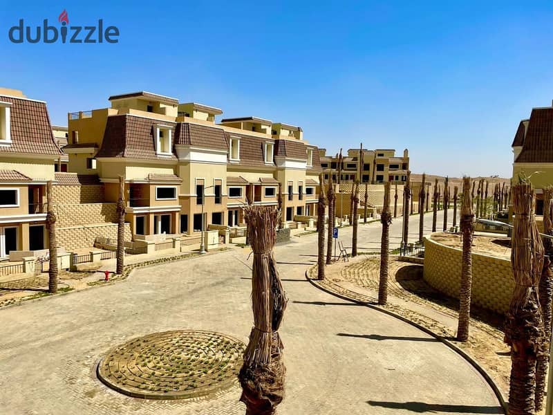 S-villa for sale in front of Madinaty in Sarai, New Cairo, on Suez Road  And near the Shorouk Sarai New Cairo From madient masr 8