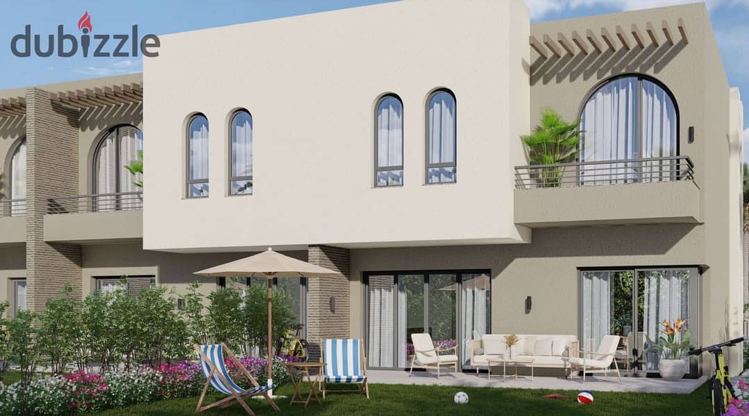 Villa for sale directly on the lagoon in Marina 8 by the Lake from the Saudi company SED the North Coast between Marina 2 and 3 4