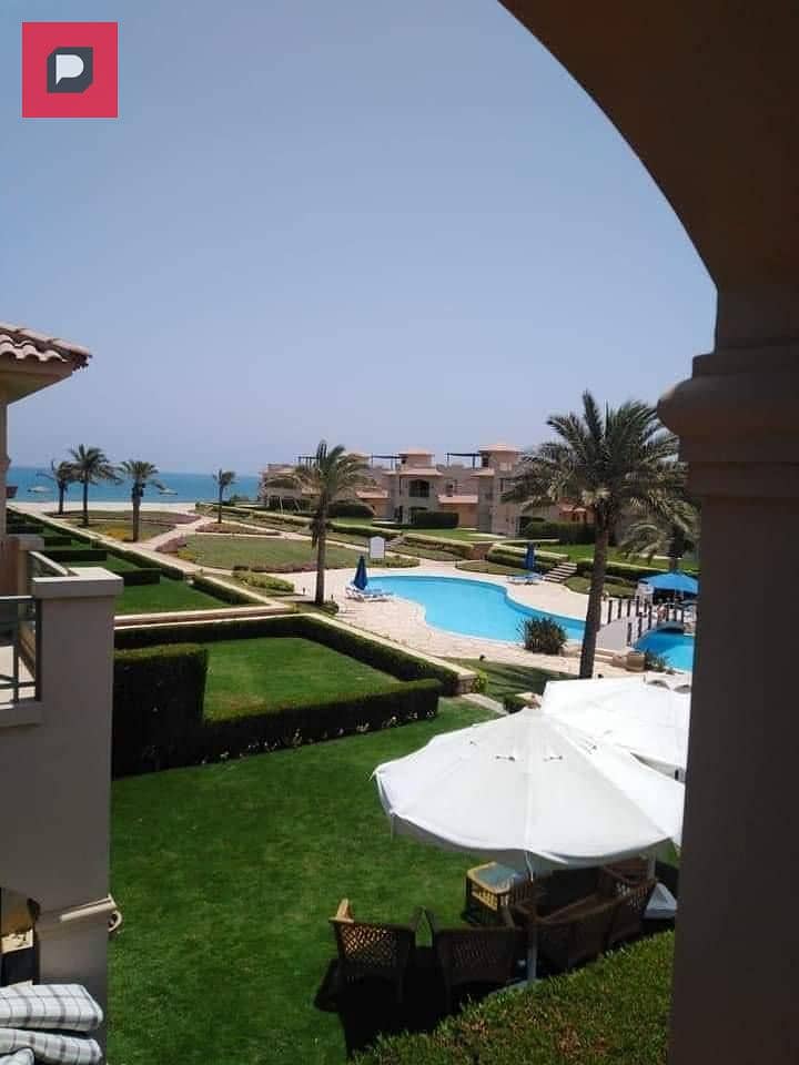 Chalet for sale immediate delivery full sea view ready for inspection La Vista Gardens Ain Sokhna fully serviced in the village near Porto 2