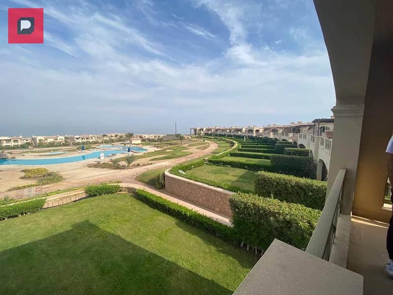 Chalet for sale immediate delivery full sea view ready for inspection La Vista Gardens Ain Sokhna fully serviced in the village near Porto 8