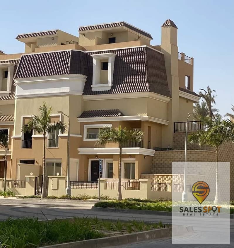 Benefit from a 42% cash discount on a villa for sale in Saray Compound in muniutes, Fifth Settlement 1