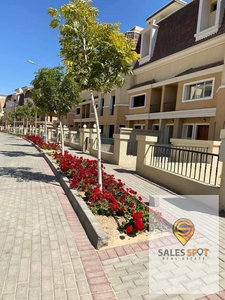 Benefit from a 42% cash discount on a villa for sale in Saray Compound in muniutes, Fifth Settlement 9