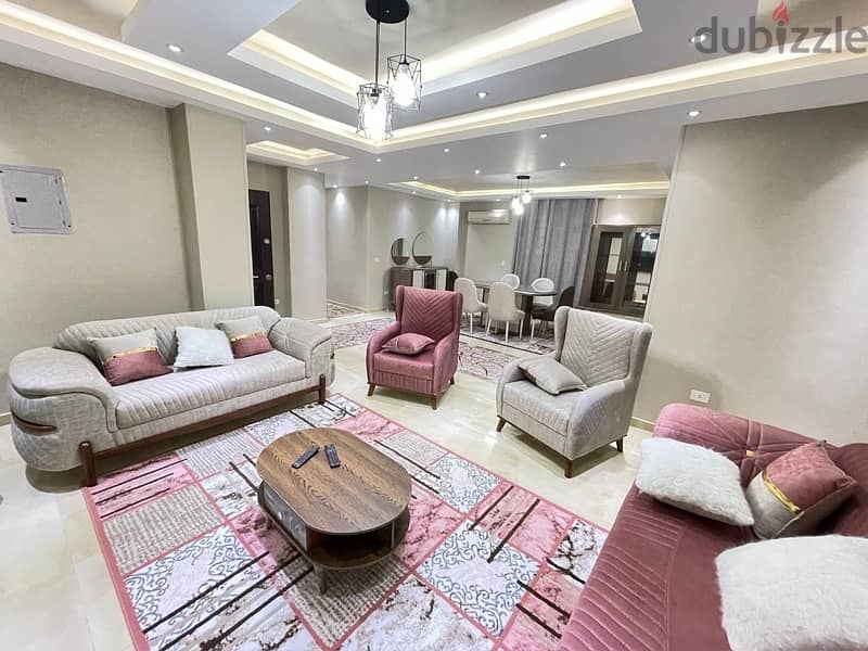 شقه مفروشة للايجار أرقى أحياء الشيخ زايد قريبه لسعودى Fully Furnished 7