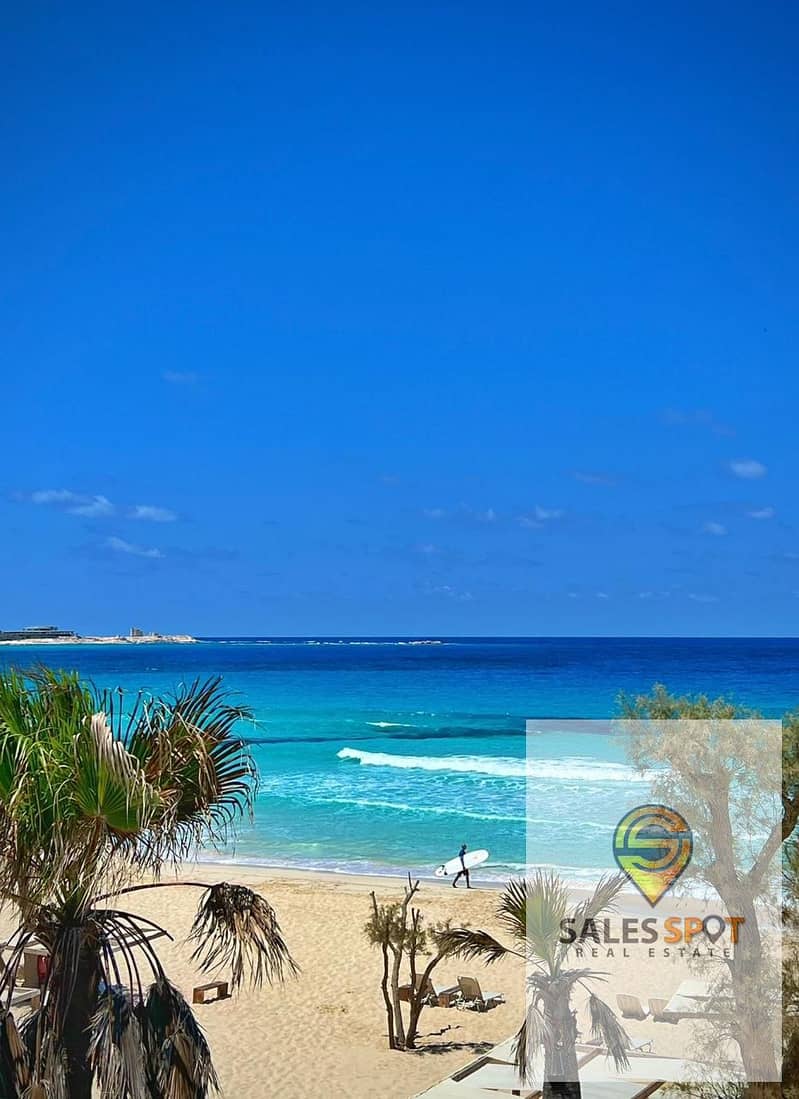 شاليه 170م 3 غرف SEA VIEW متشطب بالكامل فى مرسى باغوش Marsa Baghush سيدى حنيش الساحل الشمالى  North coast قبل الماظه باى almaza bay 3