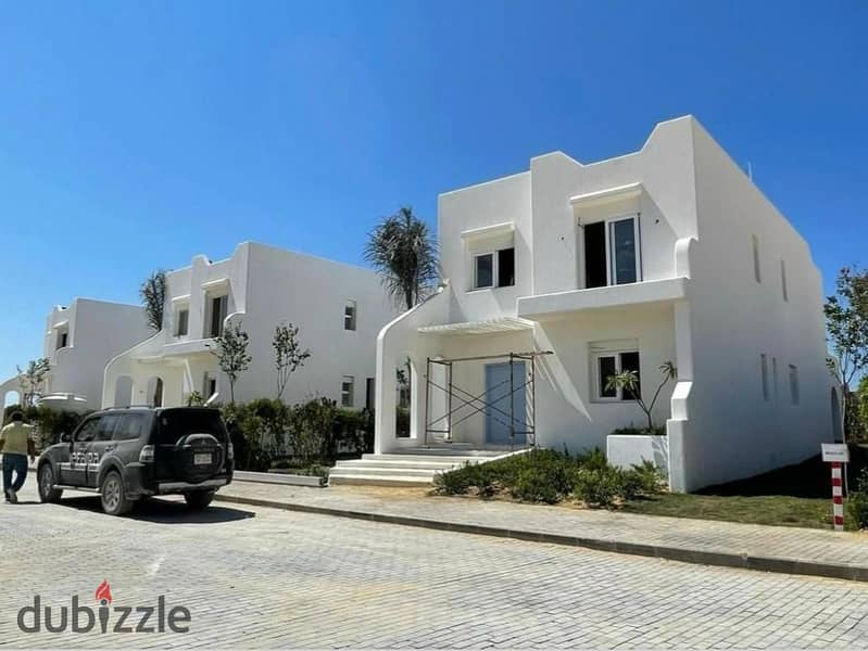 شالية متشطب 2غرفة للبيع فيو لاجون في الساحل الشمالي راس الحكمة جيفيرا Finished 2BR chalet for sale North Coast of Ras El Hikma lagoon view Jefaira 3