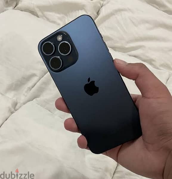 iphone 15 pro max blue titanium 0