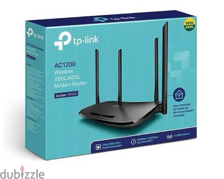 Tp Link Archer VR300 AC1200 Wireless Router Black 0