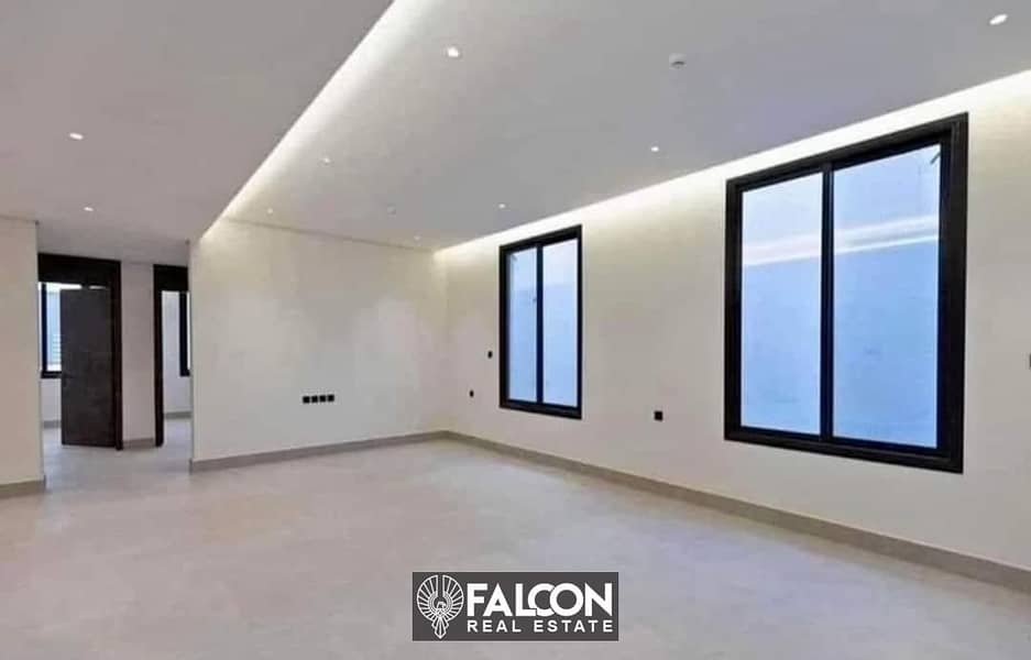 Apartment with a clear sea view next to El Alamein Towers, 134 m, with a 15% down payment 0