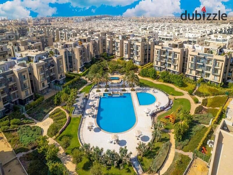 شقه بحديقه للبيع استلام فوري برايم لوكيشن و فيو  +Apartment with garden for sale, ready to move, prime location, open view on landscape+ 1