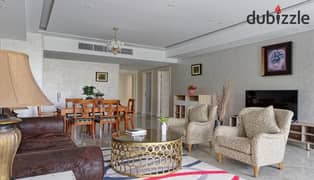 apartment 198m for rent fully furinshed in lake view residance new cairo