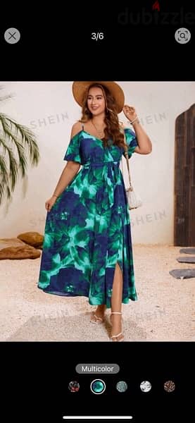 Open shoulder floral long dress 2