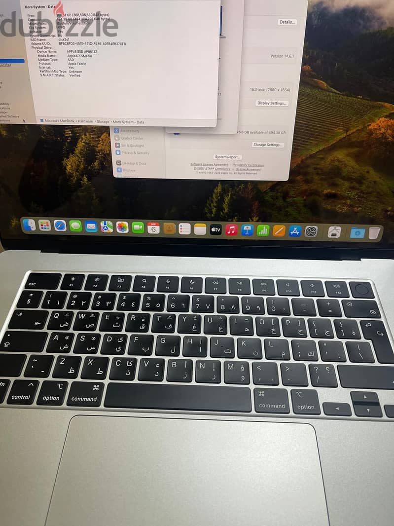 ماكبوك إير M2 شاشه ١٥ مواصفات خاصة MacBook Air M2 15, 16Ram , 512 Hard 2