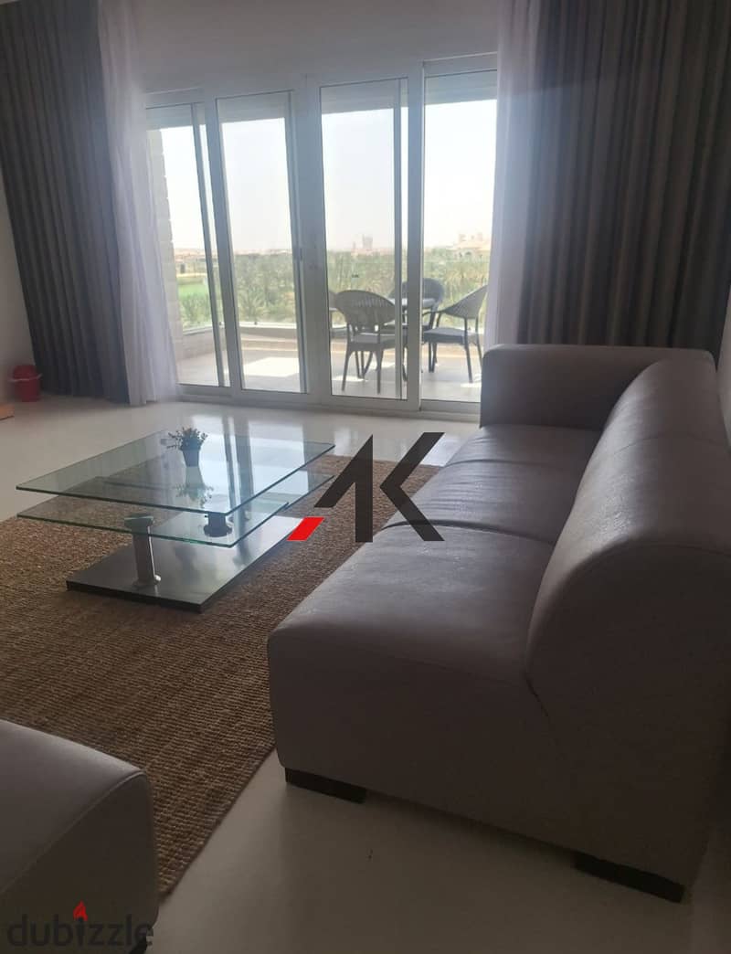 Furnished Apartment First Row on Golf For Rent in Kattameya Dunes - New Cairo 13