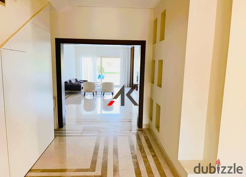 Amazing  View - Furnished Twin House L600m. with pool For Rent at Kattameya Dunes - New Cairo 8