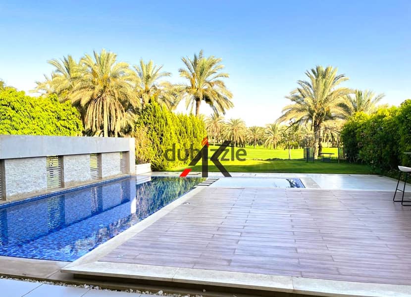 Amazing  View - Furnished Twin House L600m. with pool For Rent at Kattameya Dunes - New Cairo 14