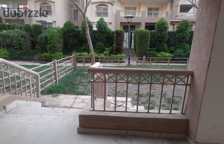 Apartment for rent in Madinaty, ground floor with garden, first residence, area 245 m 7