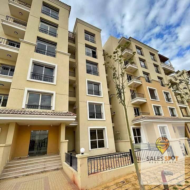 The lowest price of an apartment of 155m 3 rooms, third floor, sea, open view without wounds, in Sarai Compound, next to Madinaty in Mostakbal City, o 4