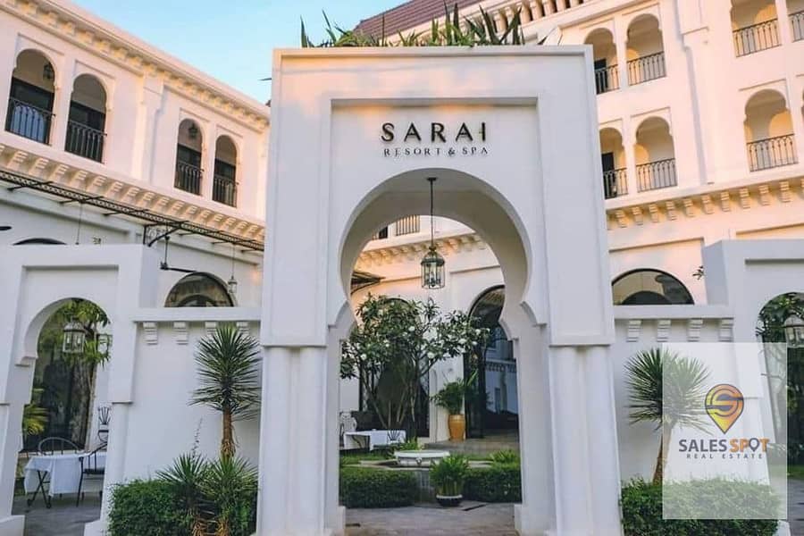 The lowest price of an apartment of 155m 3 rooms, third floor, sea, open view without wounds, in Sarai Compound, next to Madinaty in Mostakbal City, o 5