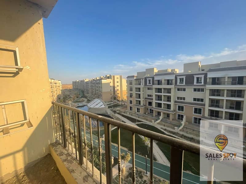 The lowest price of an apartment of 155m 3 rooms, third floor, sea, open view without wounds, in Sarai Compound, next to Madinaty in Mostakbal City, o 7