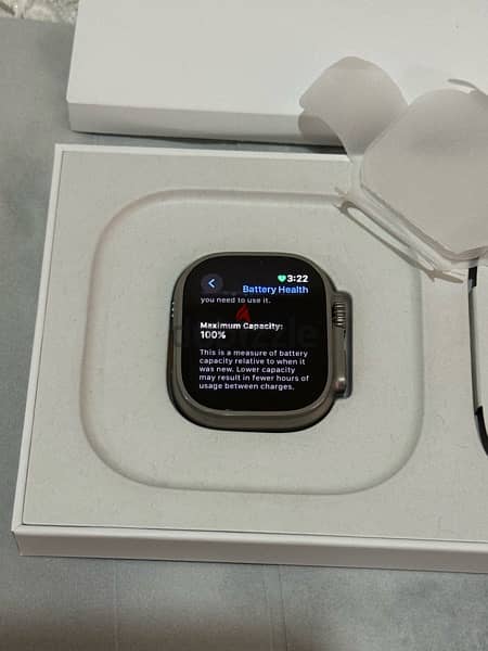 Apple watch ultra جديد تماما استخدام بسيط بضمان لشهر ٥ الجاي 4