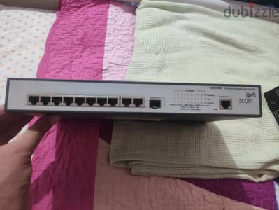 3COM 10 port Gigabit PoE Managed Switch