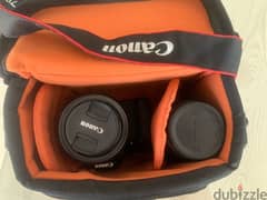 Canon 600D with 18-55 mm Lens & 70-300 mm Lens & Camera Bag.